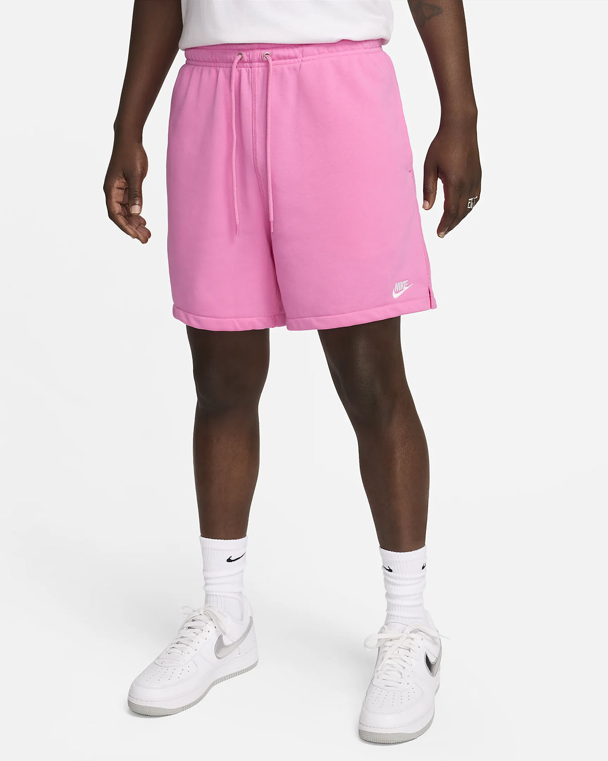 Nike Club French Terry Flow Shorts Playful Pink