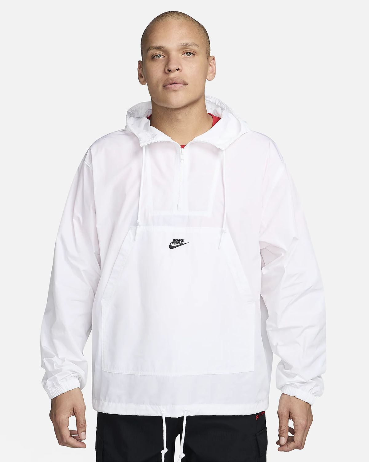 Nike Club Marina Anorak Jacket White Black