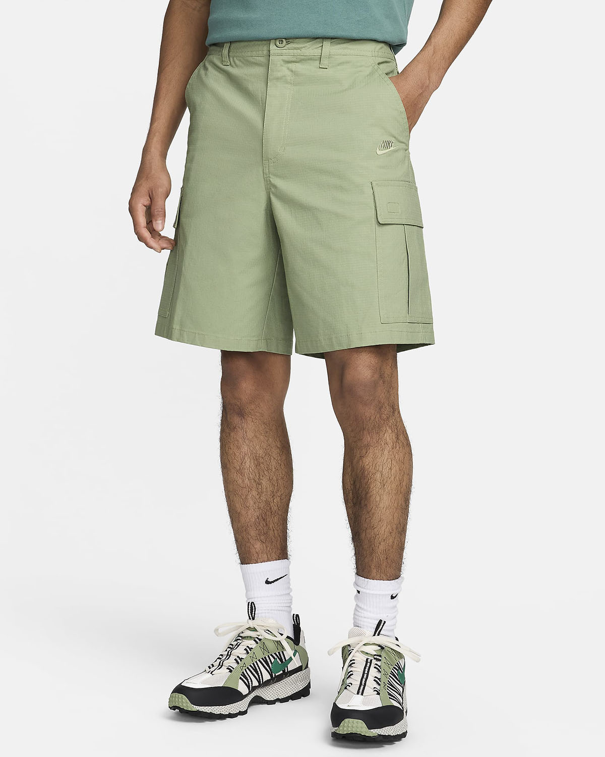 Nike Club Woven Cargo Shorts Oil Green