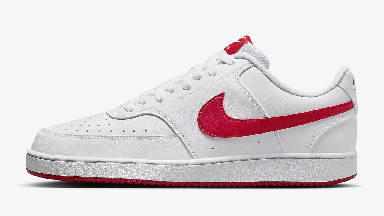 Nike Court Vision Low White University Red