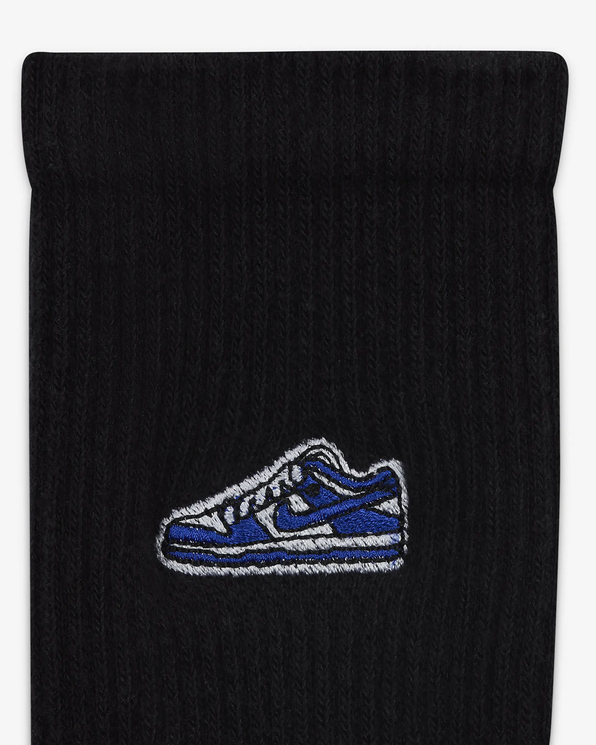 Nike Dunk Low Concord Socks Black 4