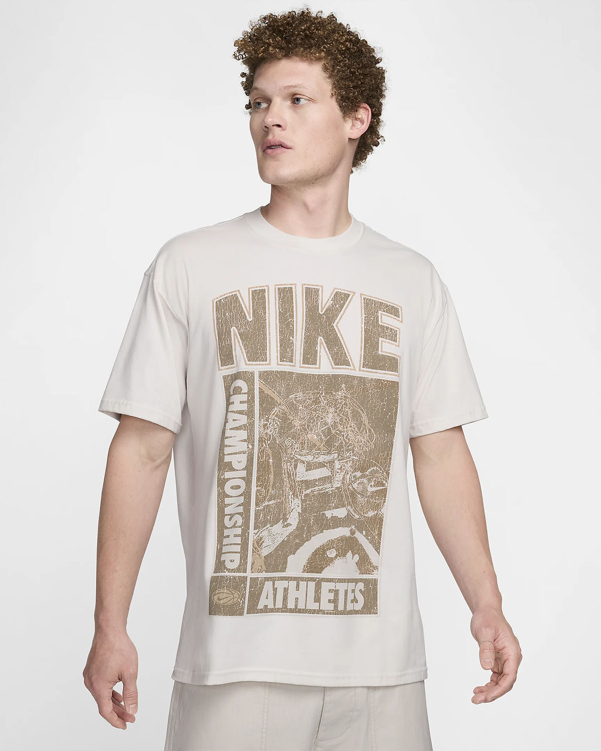 Nike Sportswear T Shirt Phantom Khaki 1