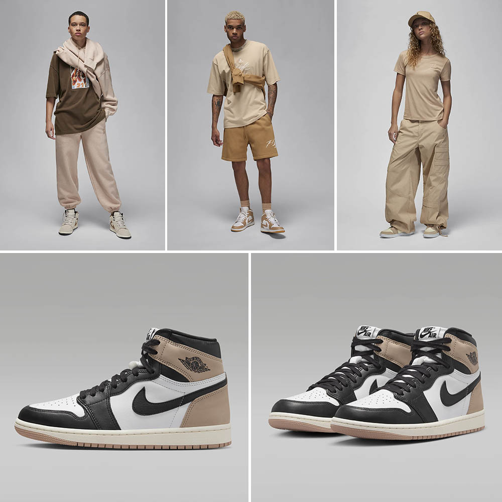 Air Jordan 1 High OG Latte Matching Outfits