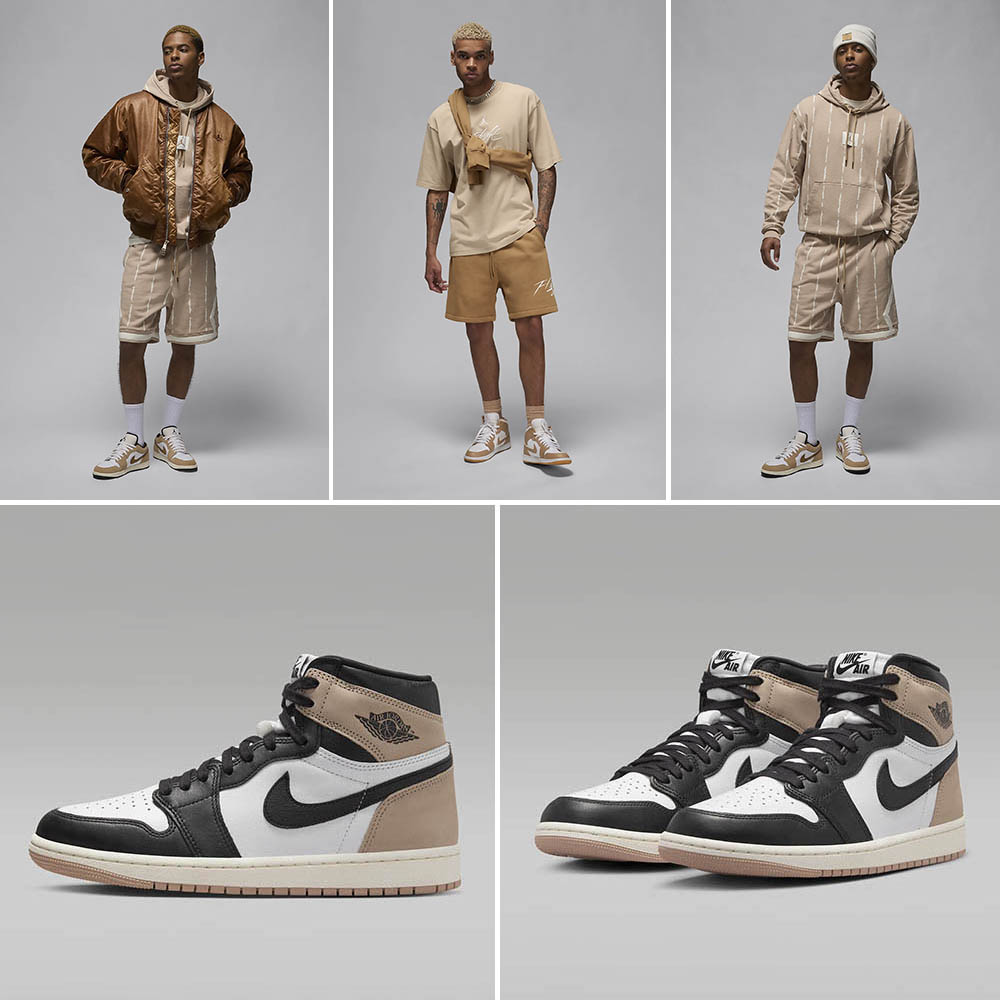 Air Jordan 1 High OG Latte Mens Outfits