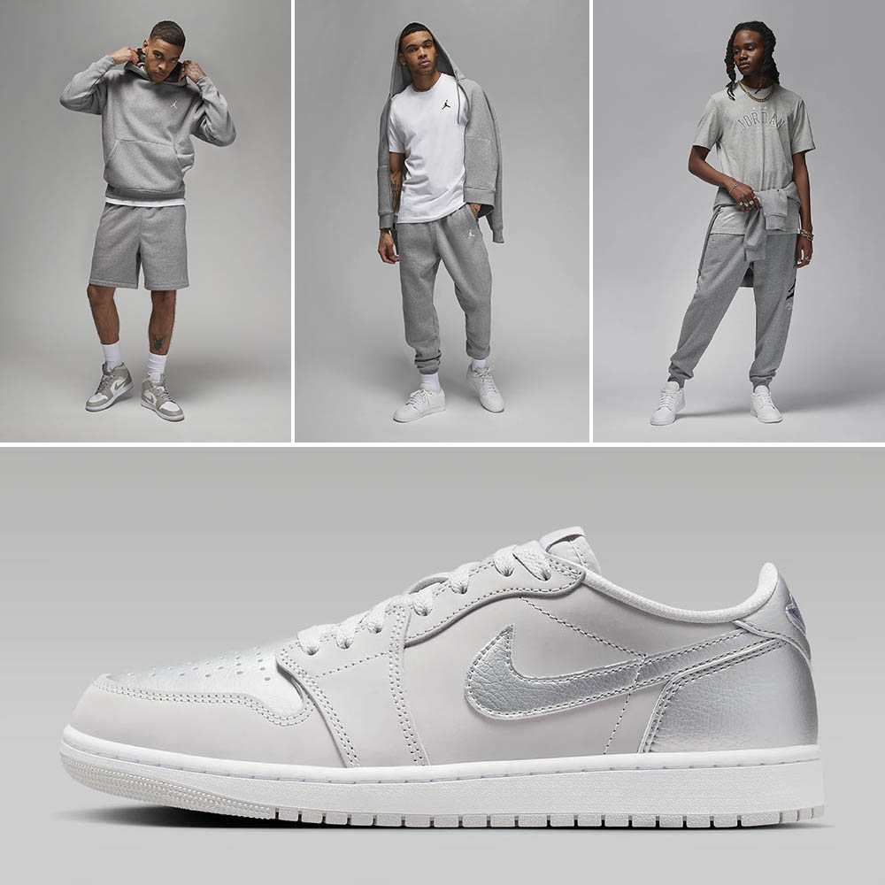 Air Jordan 1 Low OG Metallic Silver Outfits