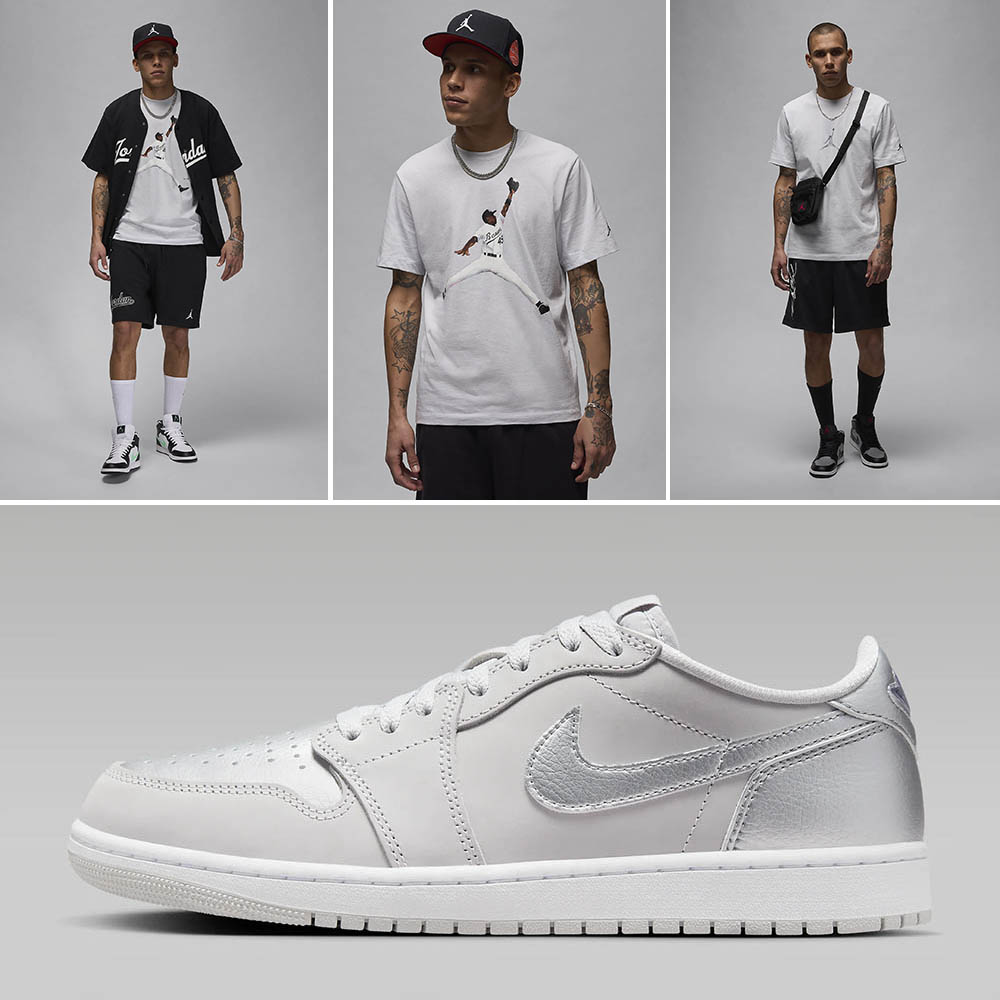 Air Jordan 1 Low OG Silver Outfits