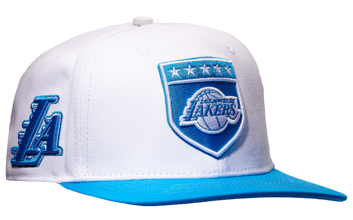 Air Jordan 4 Military Blue Lakers Hat 2