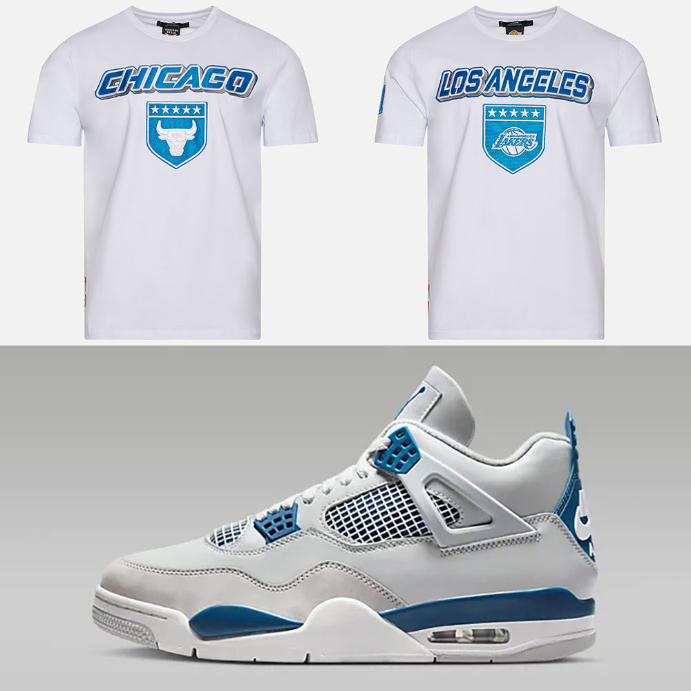Air Jordan 4 Military Blue NBA Shirts Pro Standard