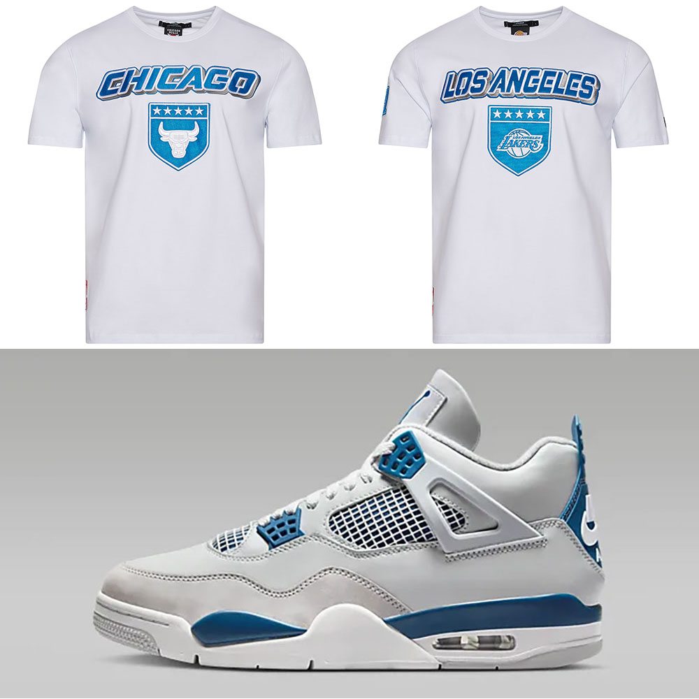 Air Jordan 4 Military Blue NBA Shirts