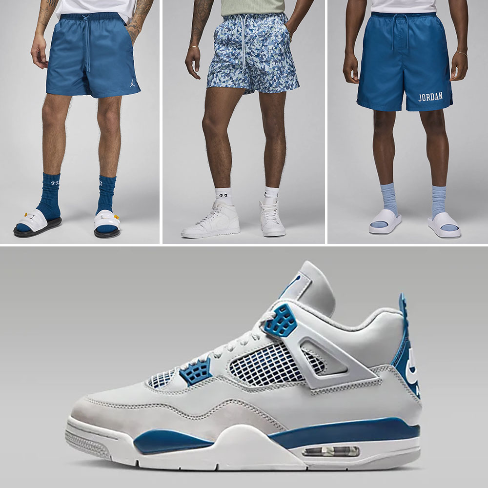 Air Jordan 4 Military Blue Shorts