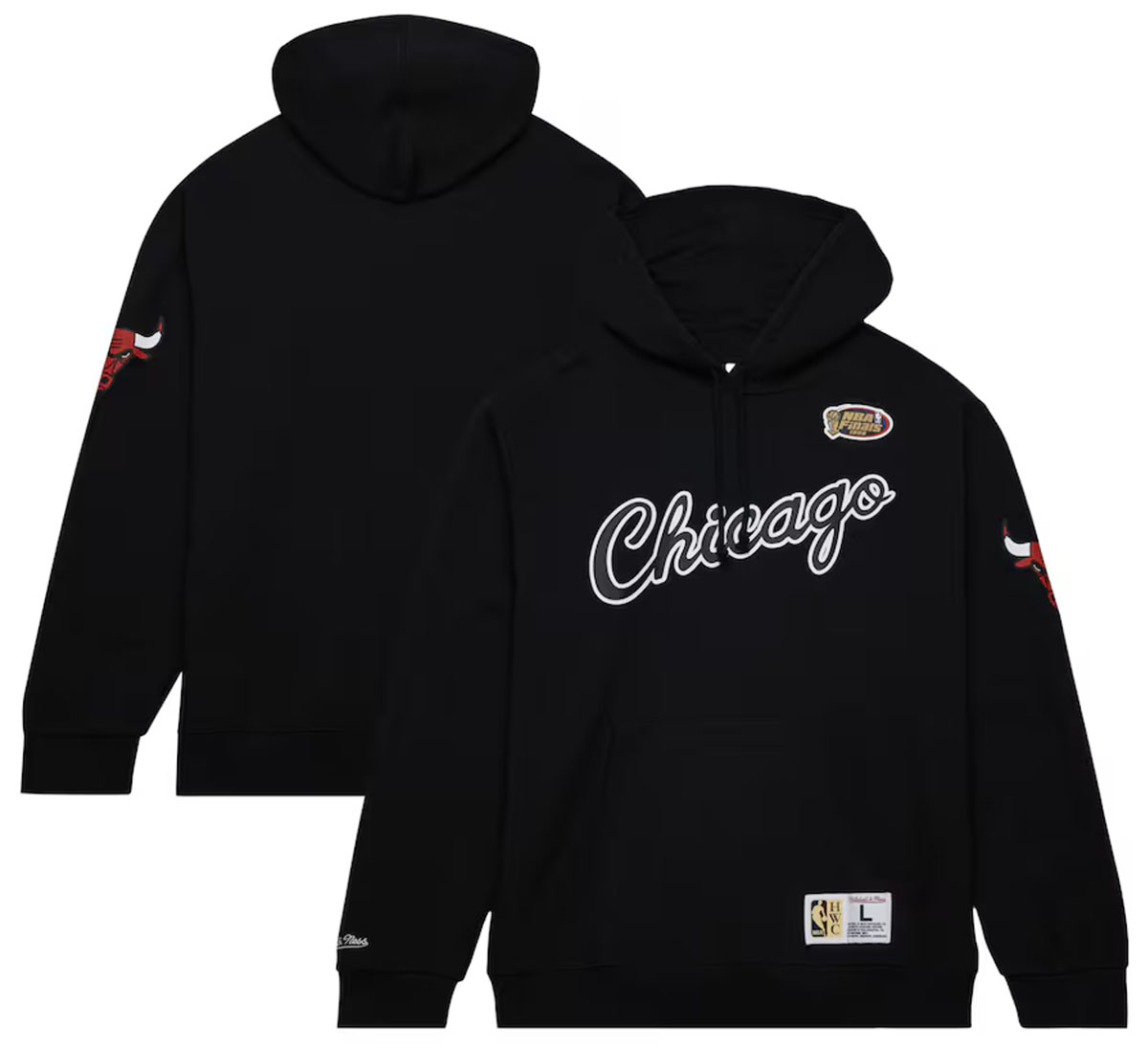  Chicago-Bulls-Mitchell-and-Ness-Game-Time-Hoodie-Black