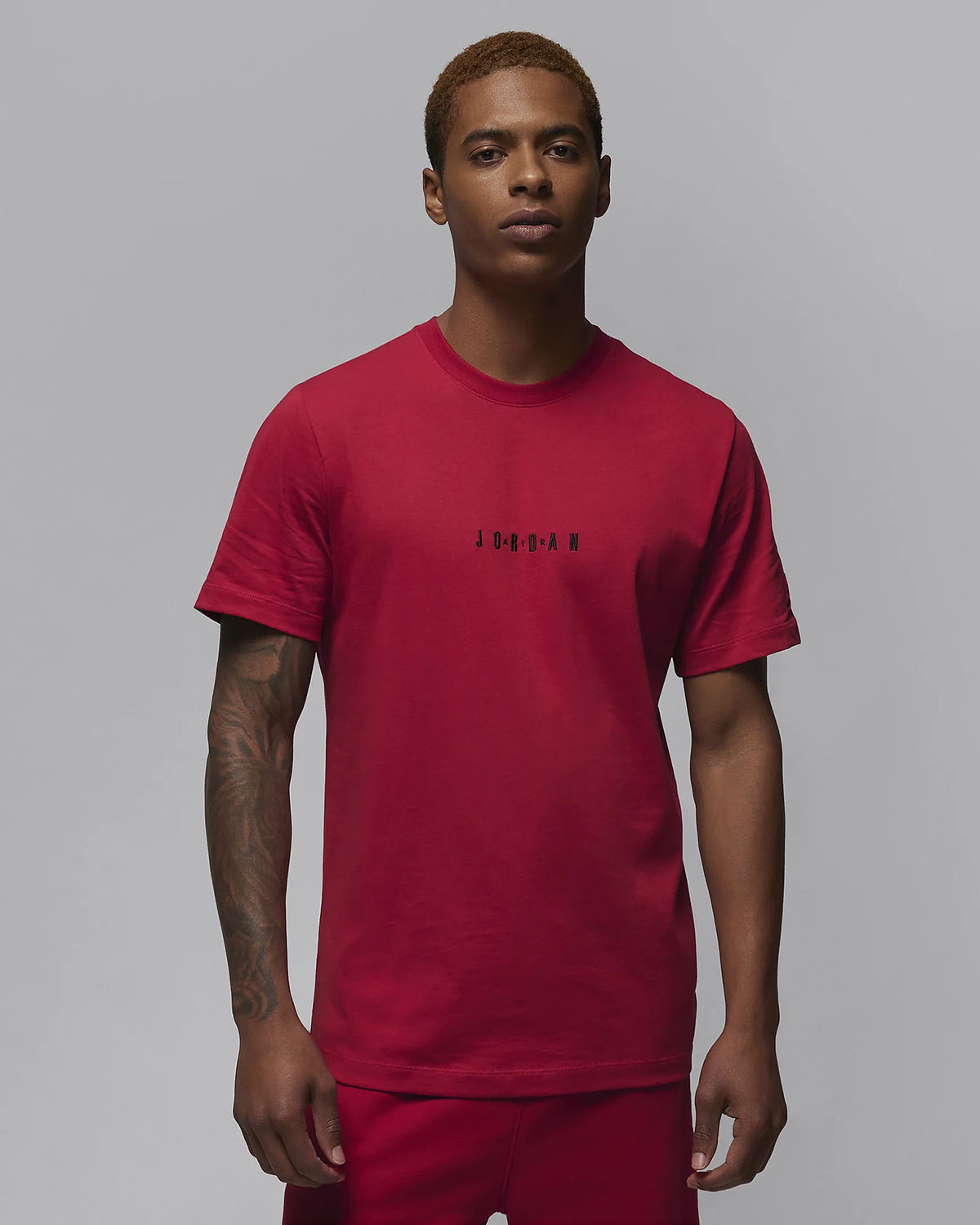 Jordan Air Embroidered T Shirt Gym Red 1