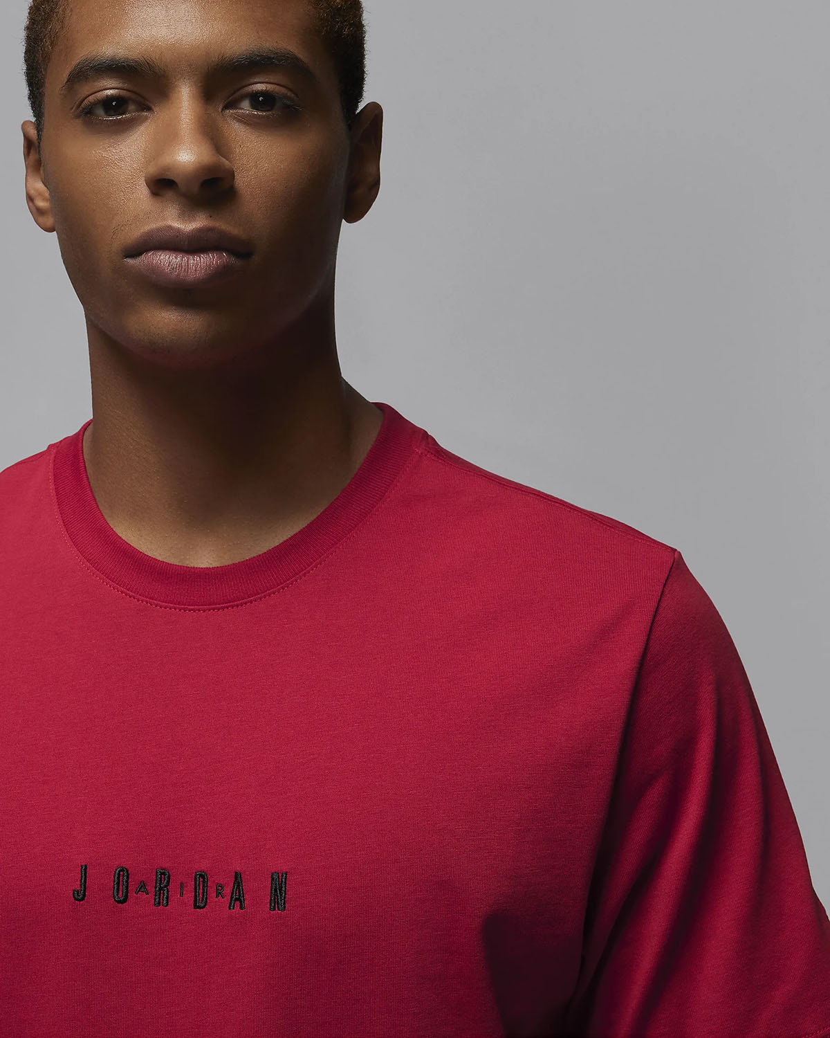 Jordan Air Embroidered T Shirt Gym Red 2