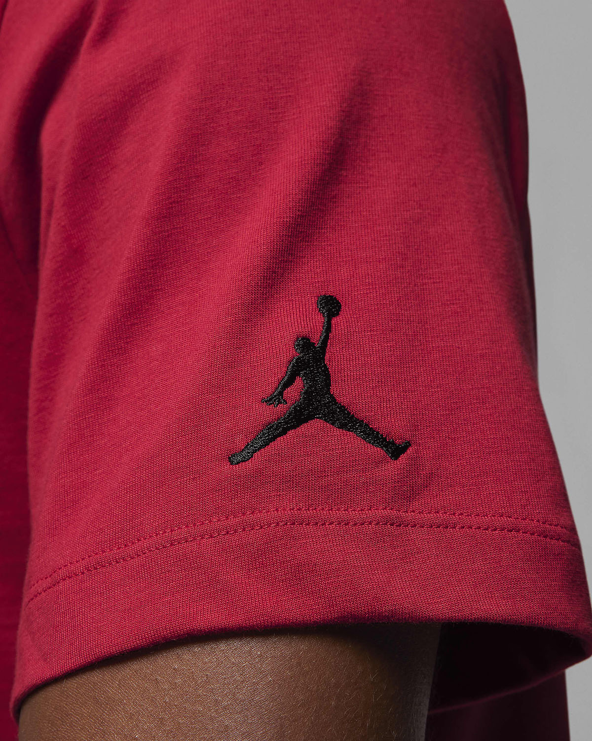 Jordan Air Embroidered T Shirt Gym Red 3