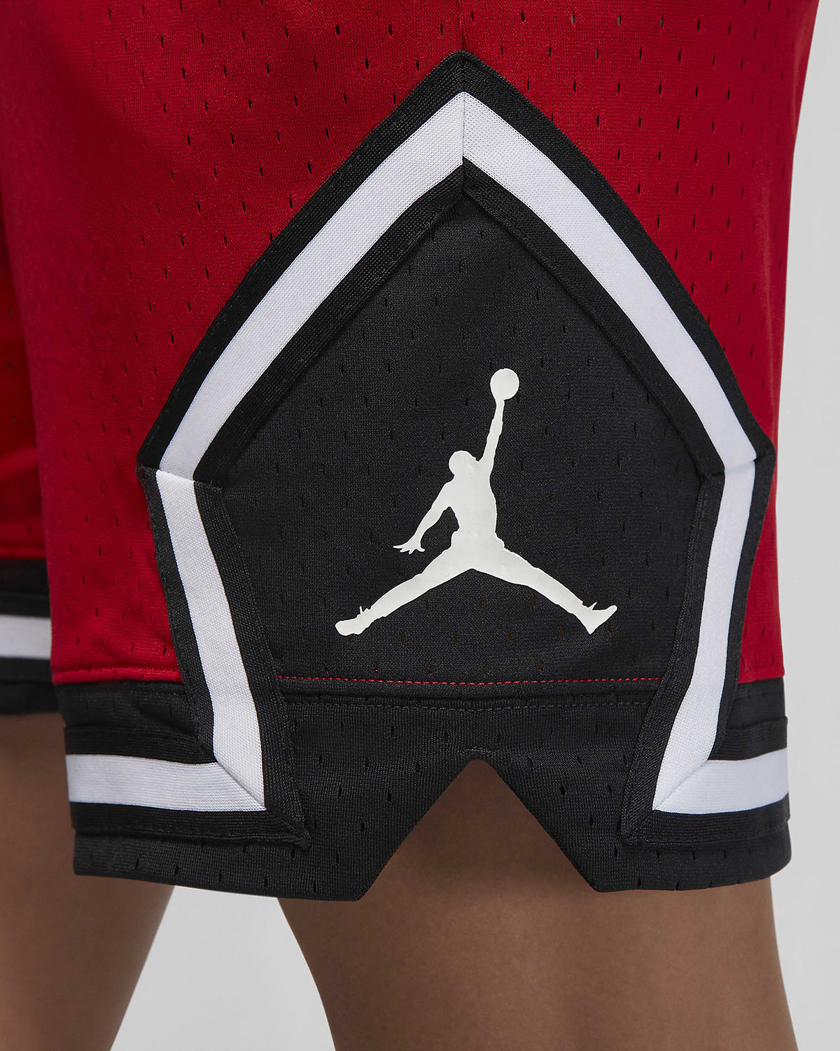 Jordan Dri Fit Sport Diamond Shorts Red Black White