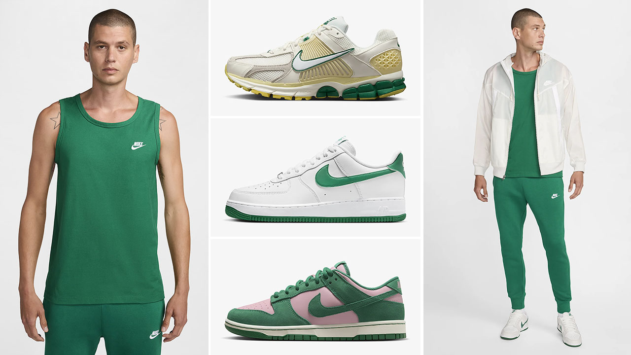 NIke Sportswear Club Tank Top Malachite Sneaker Match