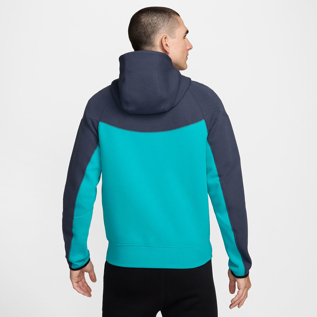 NIke Tech Fleece Hoodie Dusty Cactus Navy 2