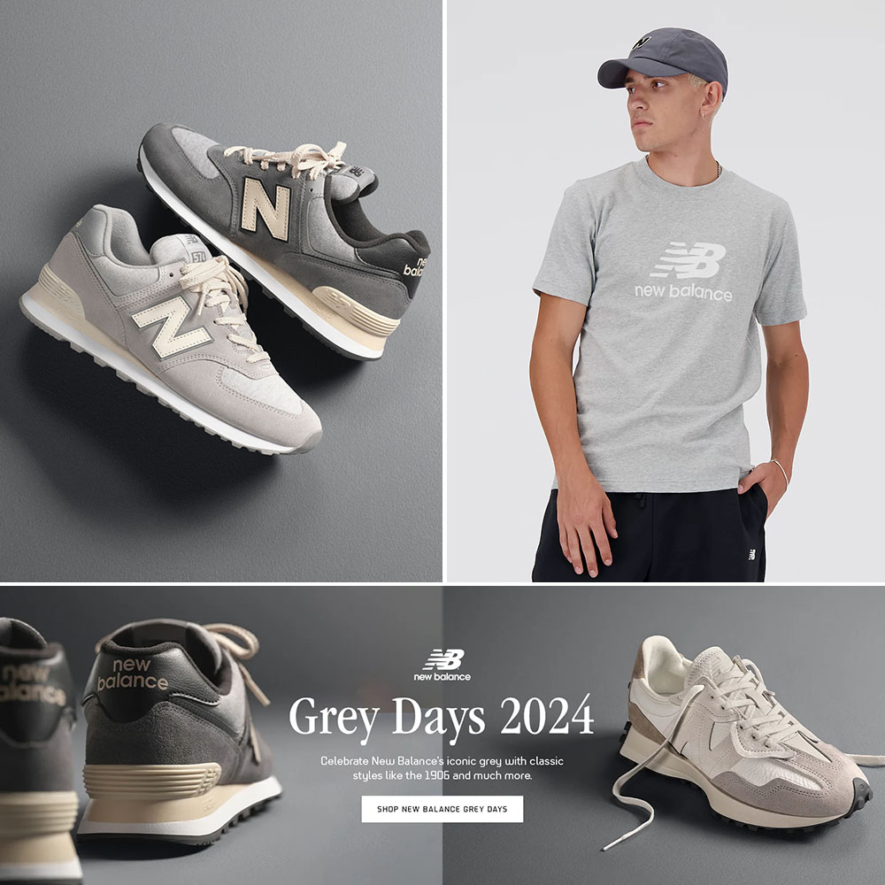New Balance Grey Day Shoes Shirts Clothing