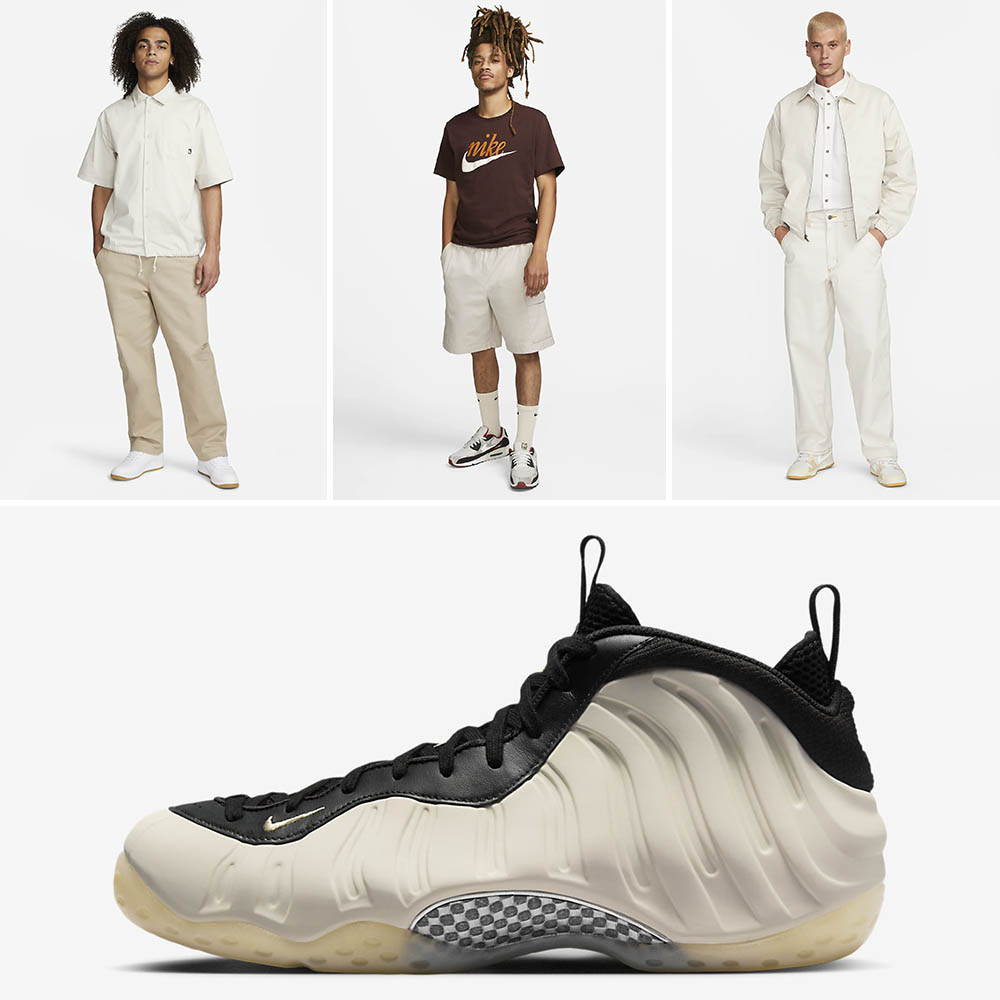 Nike Air Foamposite One Light Orewood Brown Outfits 2