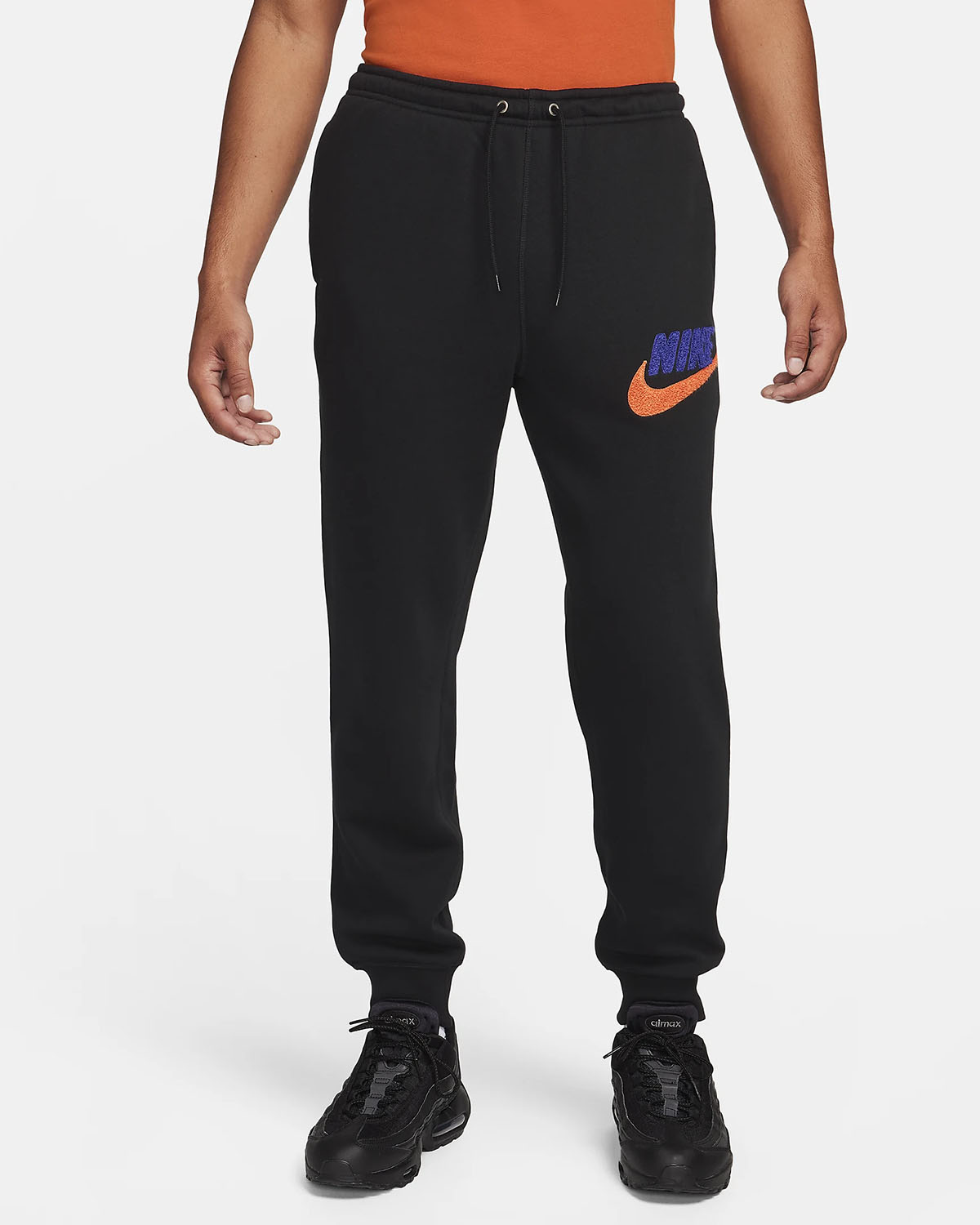 Nike Club Fleece Varsity Jogger Pants Black