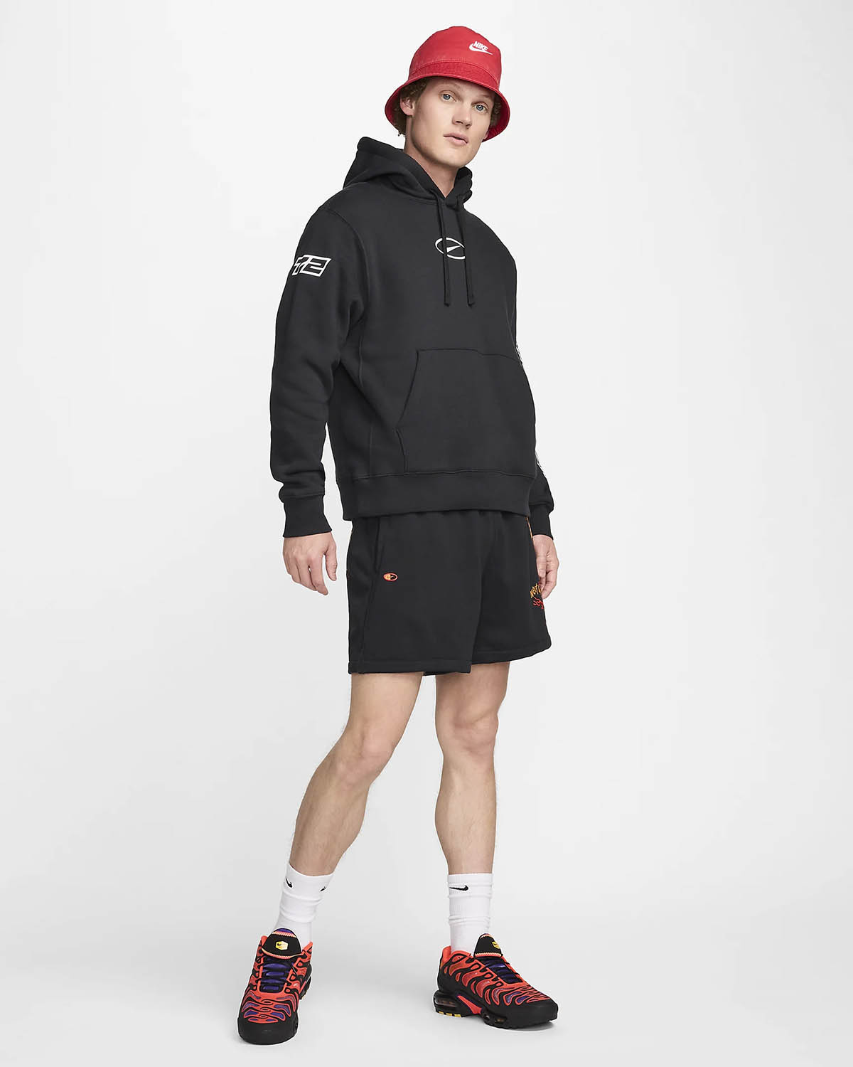 Nike Club French Terry Flow Shorts Black Outfit