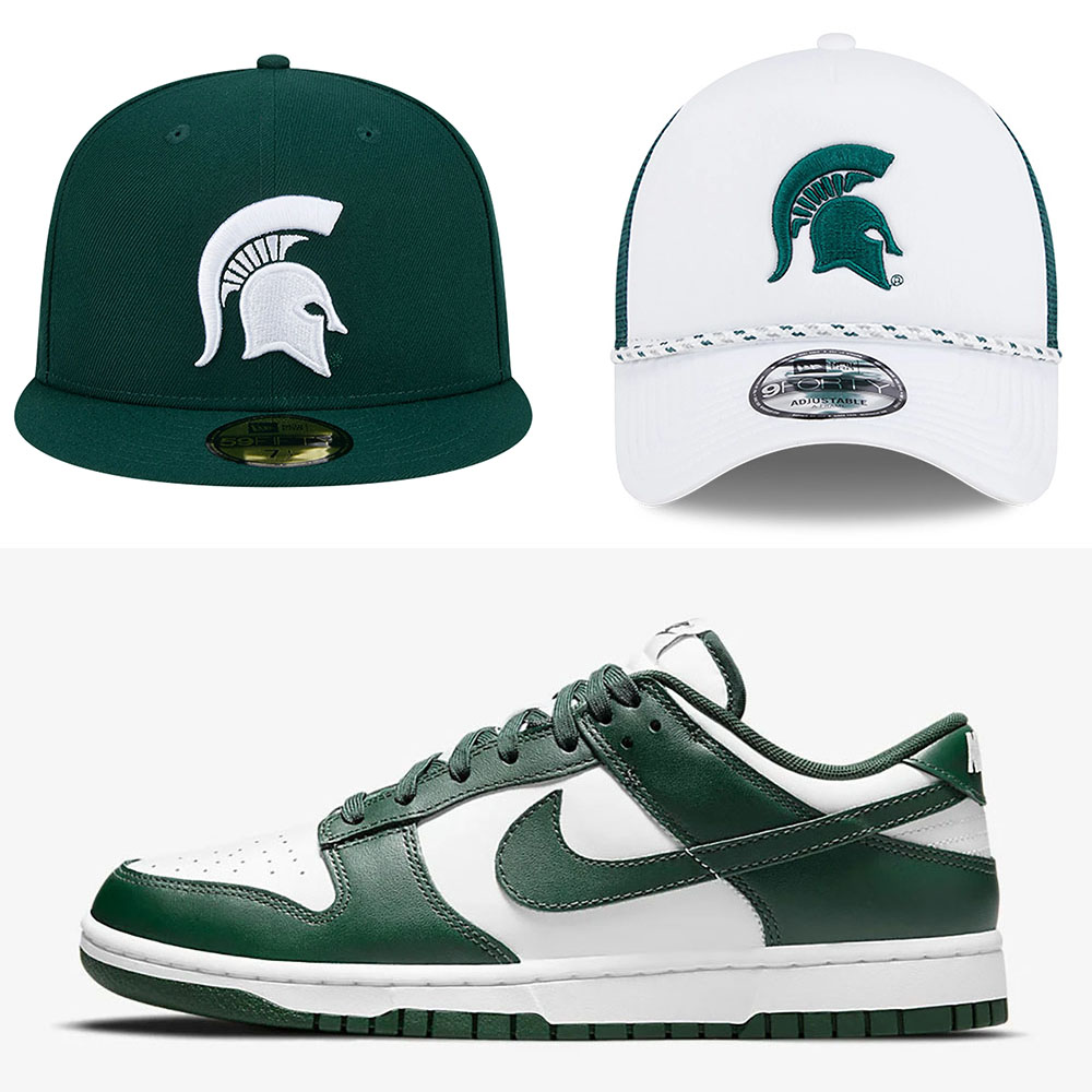 Nike Dunk Low Michigan State Hats