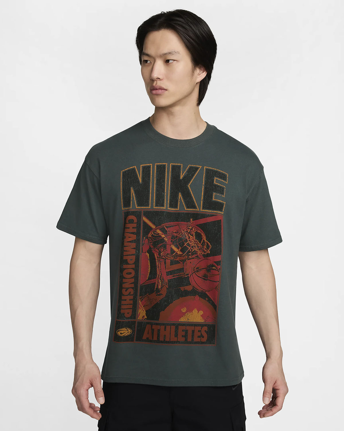Nike Sportswear Basketball T Shirt Vintage Green