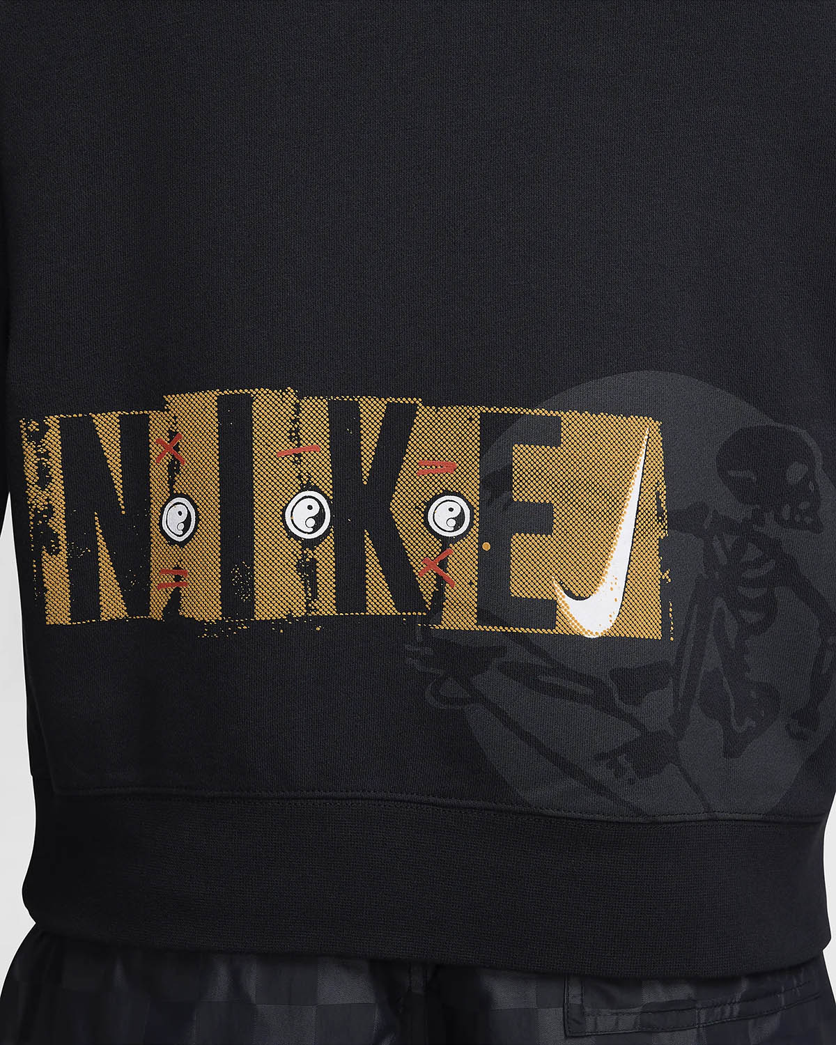 Nike Sportswear Club Fleece Surf Skate Sweatshirt Black 5