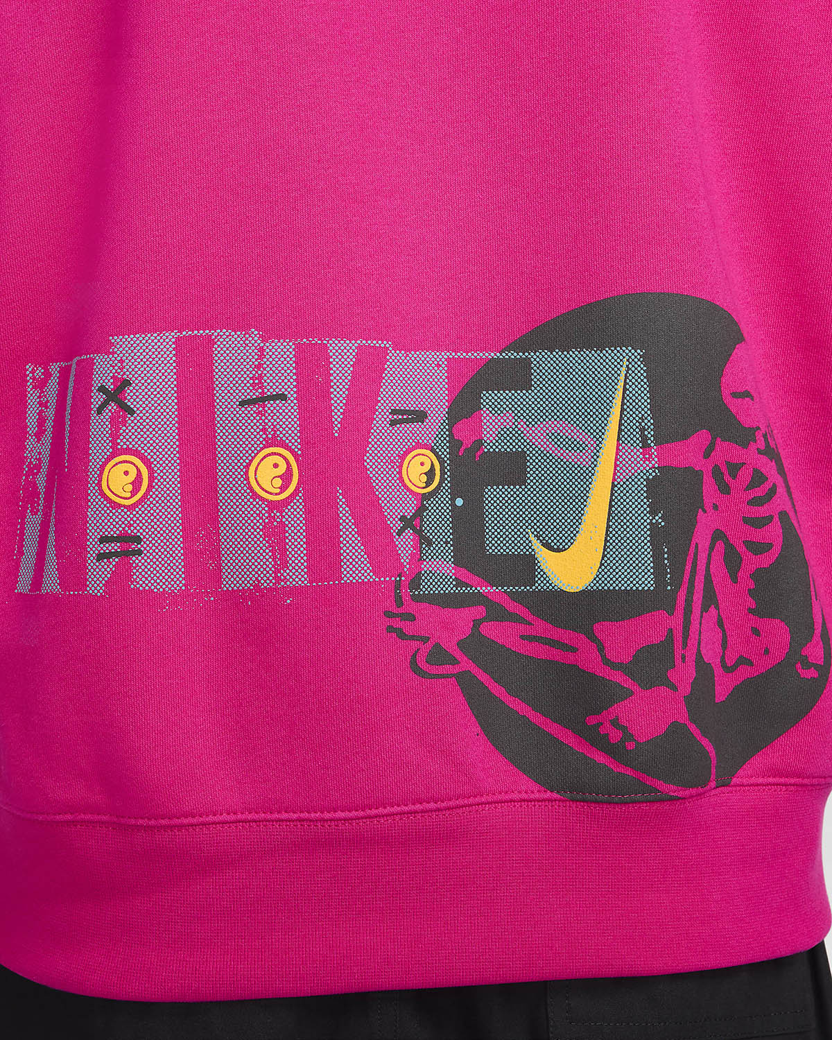 Nike Sportswear Club Fleece Surf Skate Sweatshirt Fireberry Pink 4