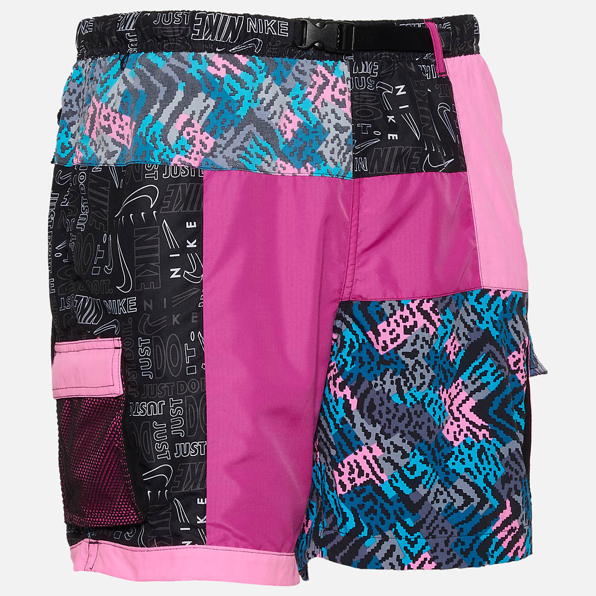 Nike What The Volley Shorts Pink Blue Black 2