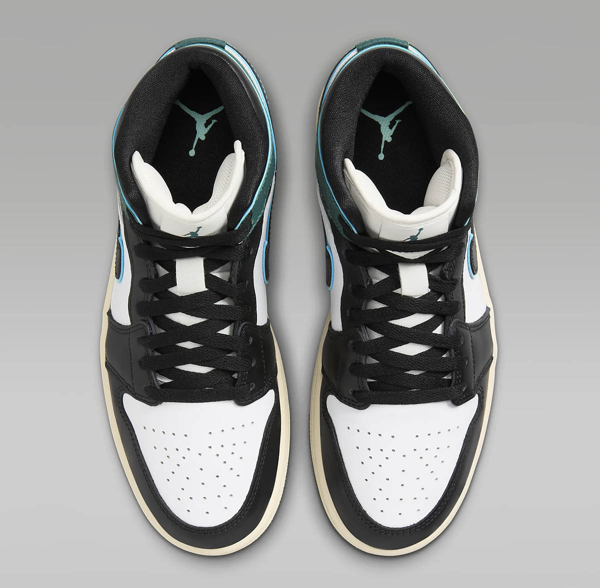 Air Jordan 1 Mid Oxidized Green Shoes 4