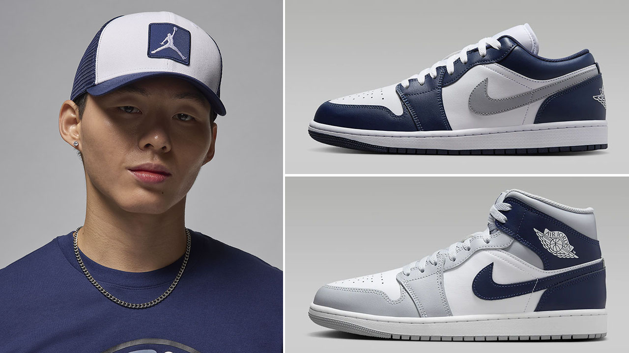 Air Jordan 1 Midnight Navy Hat Match