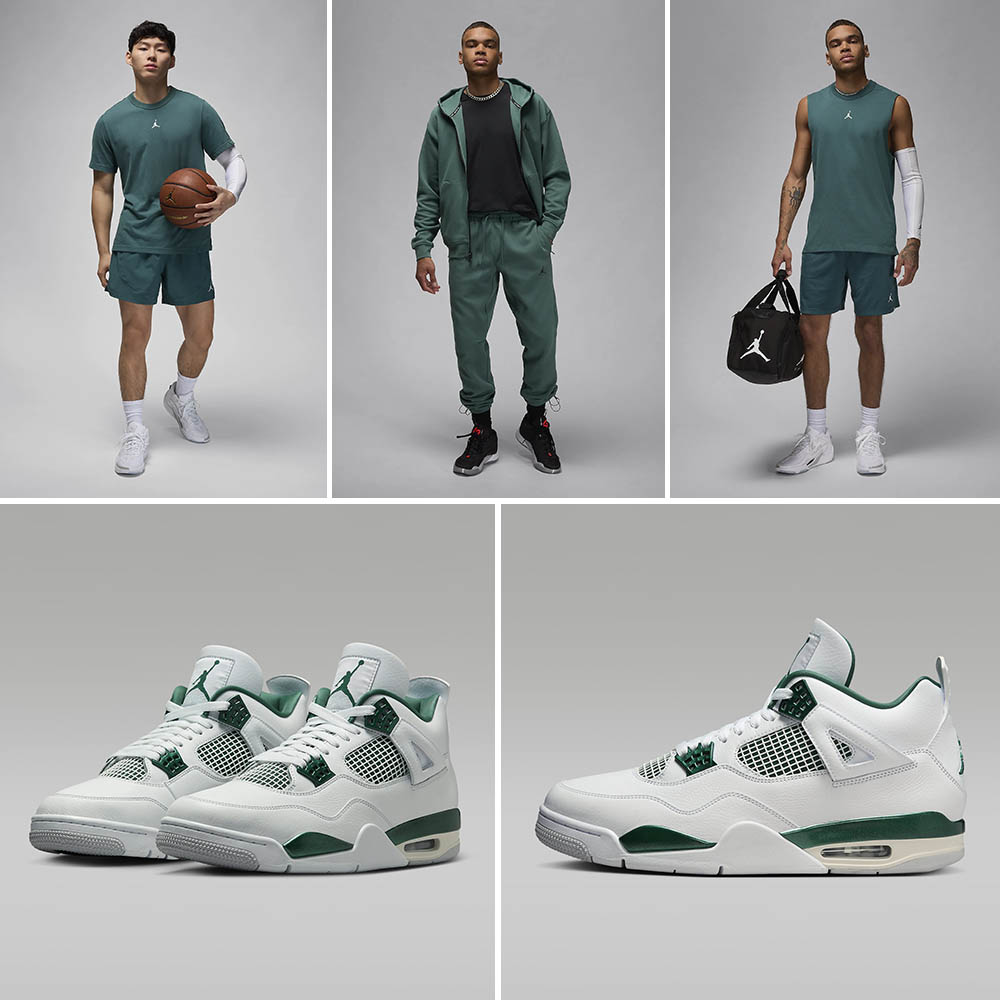 Air Jordan 4 Oxidized Green Clothing Outfits