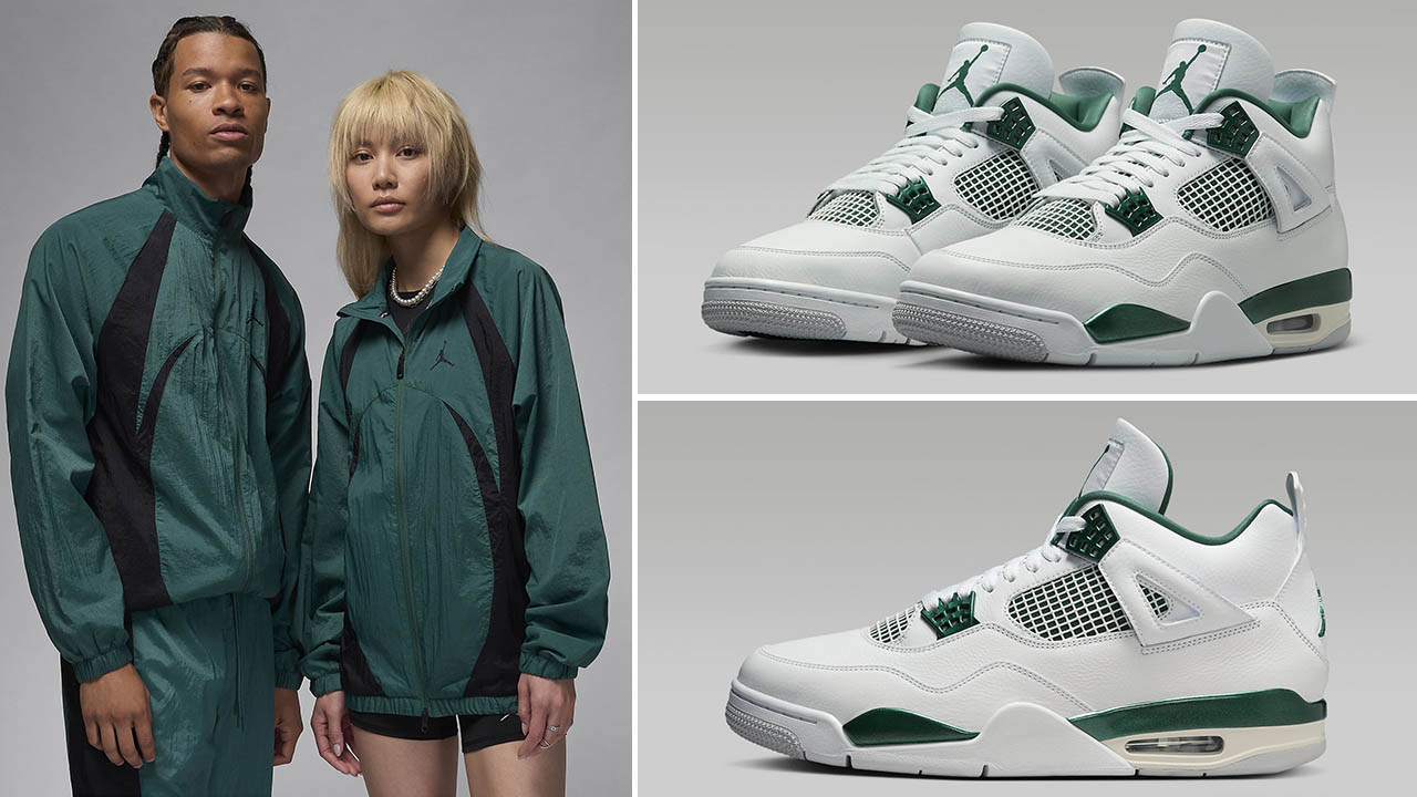 Air Jordan 4 Oxidized Green Jacket Outfit