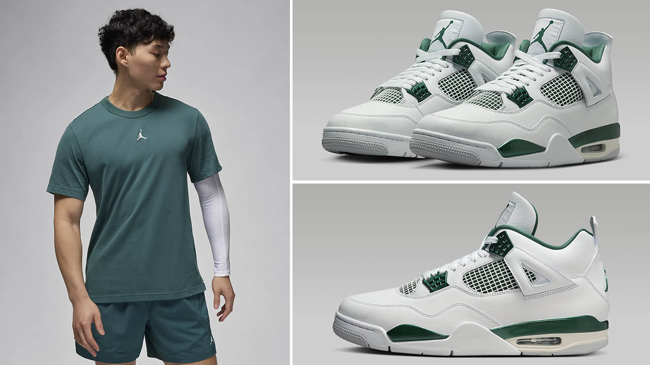 Air antracite jordan 4 Oxidized Green Shirt Outfit