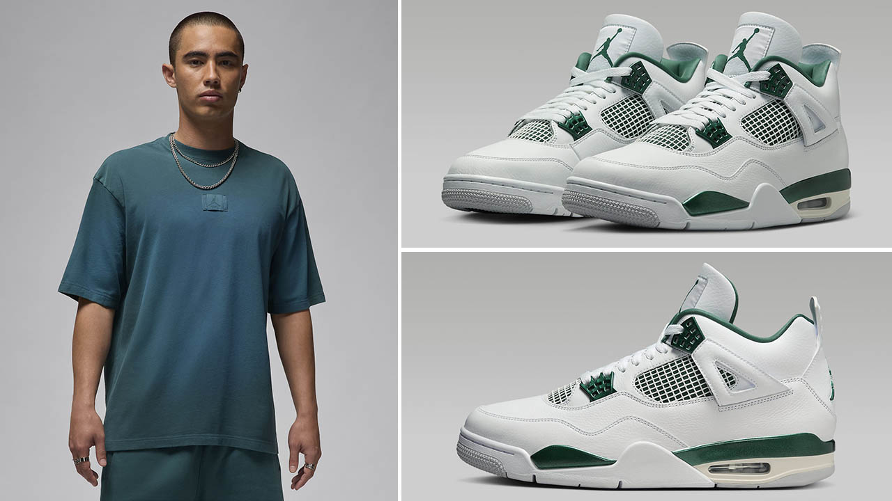 Air Jordan 4 Oxidized Green T Shirt Outfit