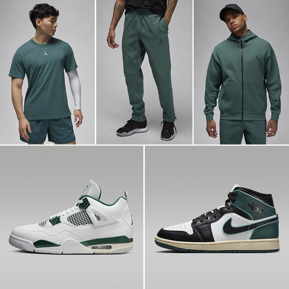 Jordan Oxidized Green Clothing and Shoes