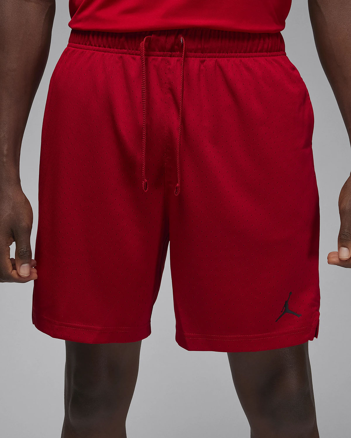 Jordan Sport Dri Fit Mesh Shorts Gym Red 1