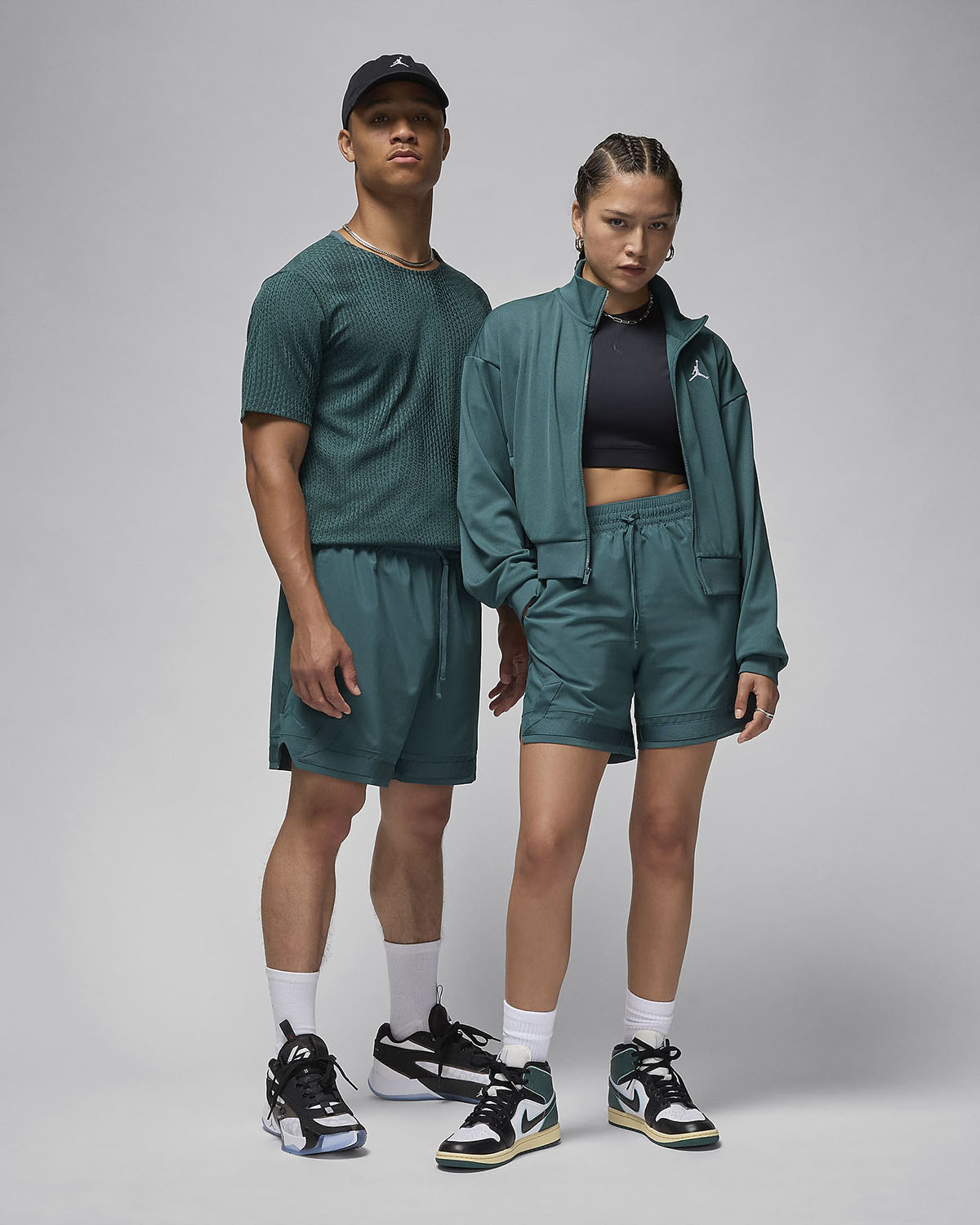 Jordan Sport Dri Fit Woven Diamond Shorts Oxidized Green