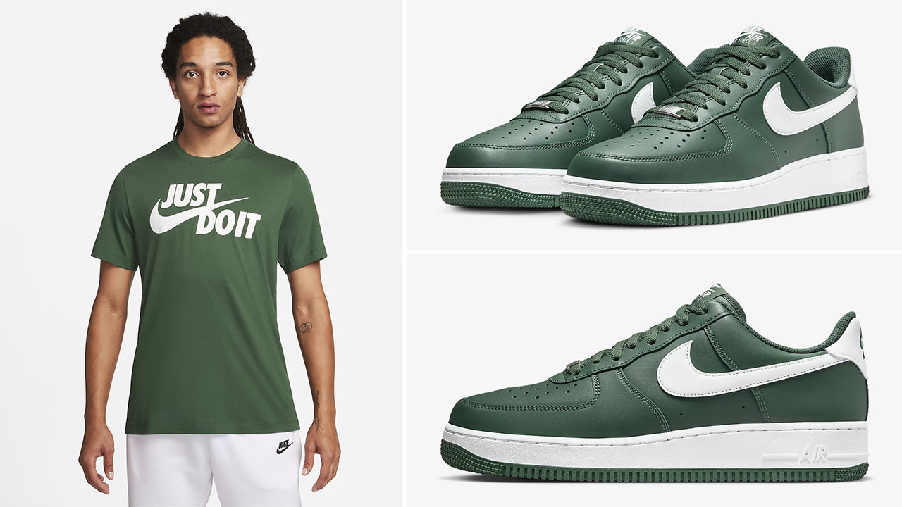 Nike Air Force 1 Low Fir Green Shirt Clothing Outfits