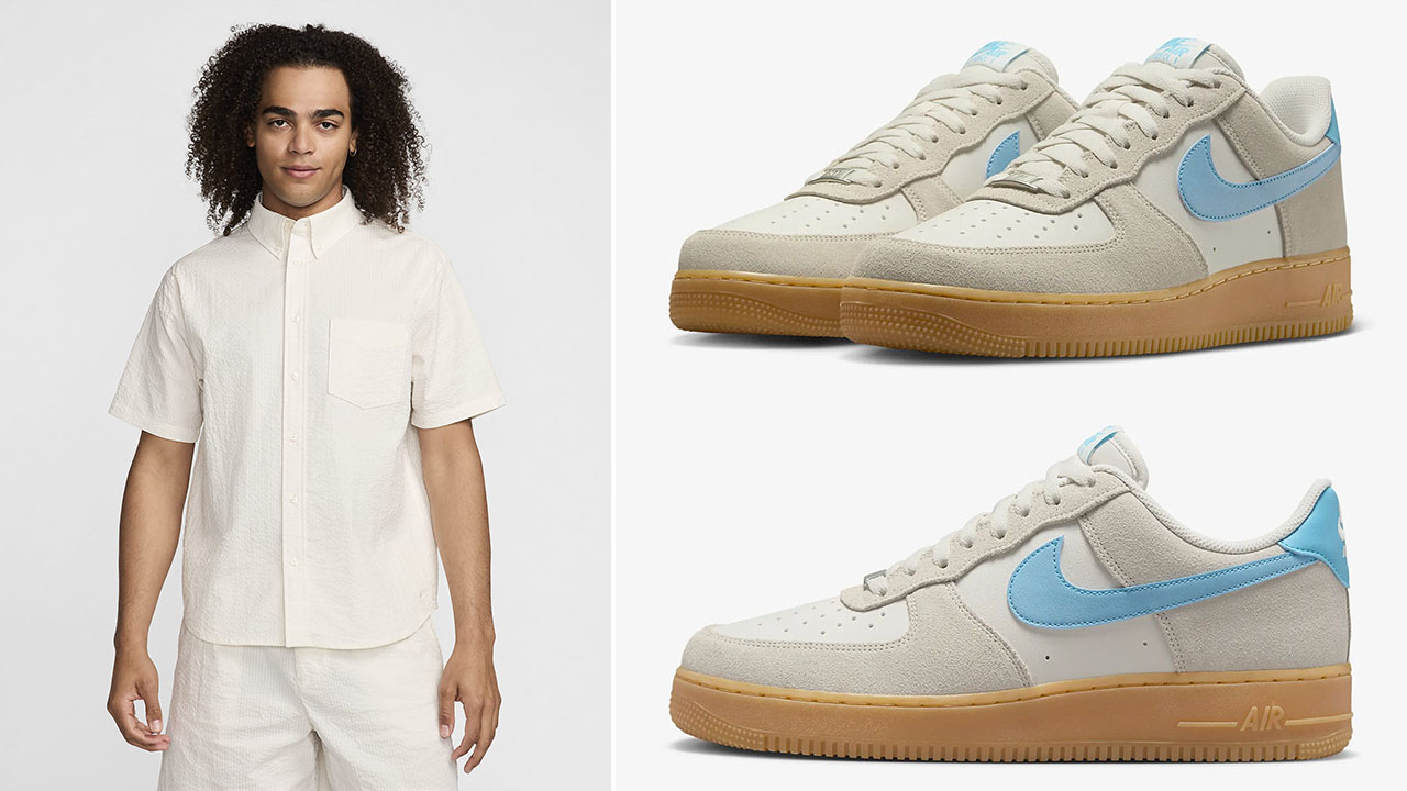 Nike-Air-Force-1-Low-Phantom-Gum-Baltic-Blue-Matching-Shirt-Outfit-1