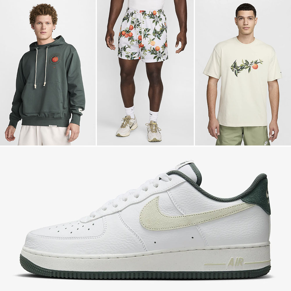 Nike Air Force 1 Low White Vintage Green Outfit