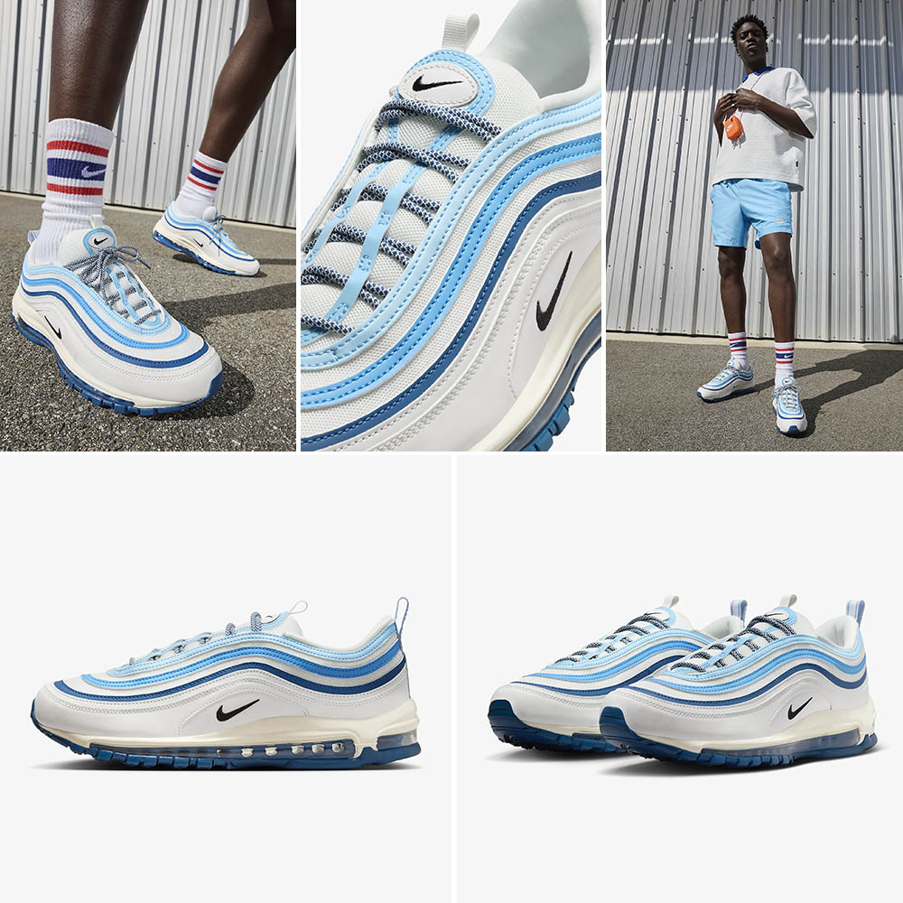 Nike Air Max 97 Summit White Court Blue Light Photo Blue Outfits