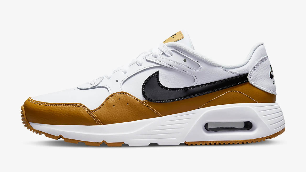 Nike Air Max SC Leather White Wheat Black