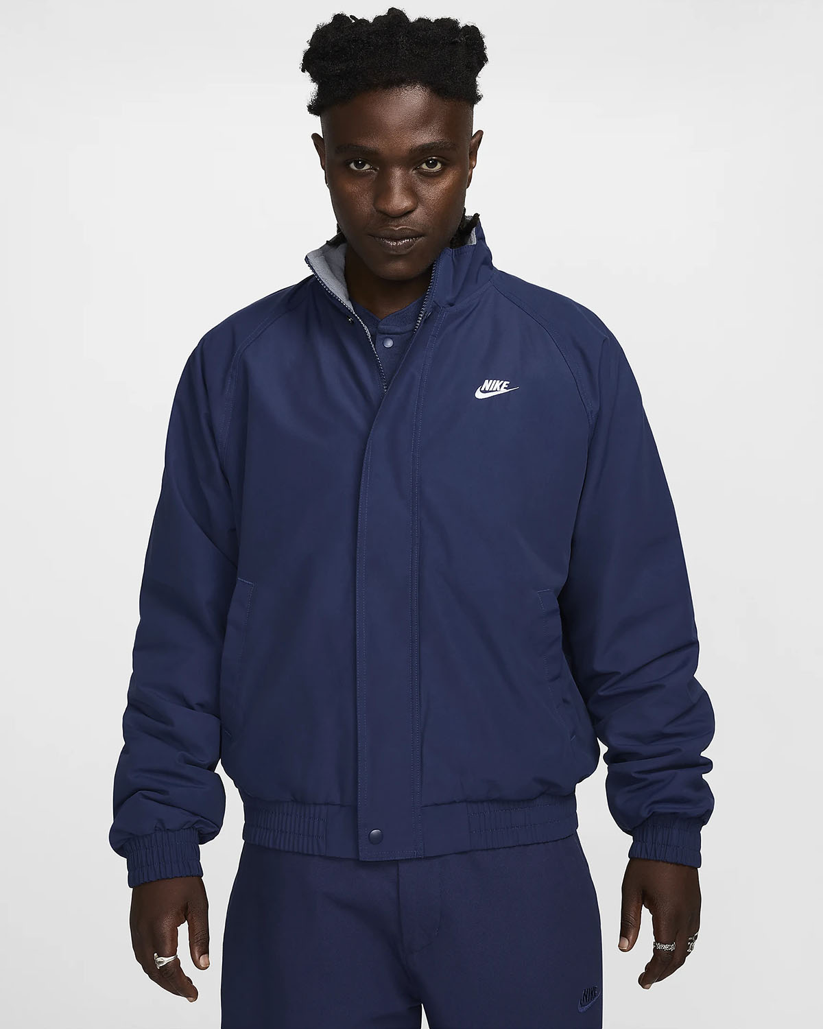 Nike Club Fleece Futura Jacket Midnight Navy 1