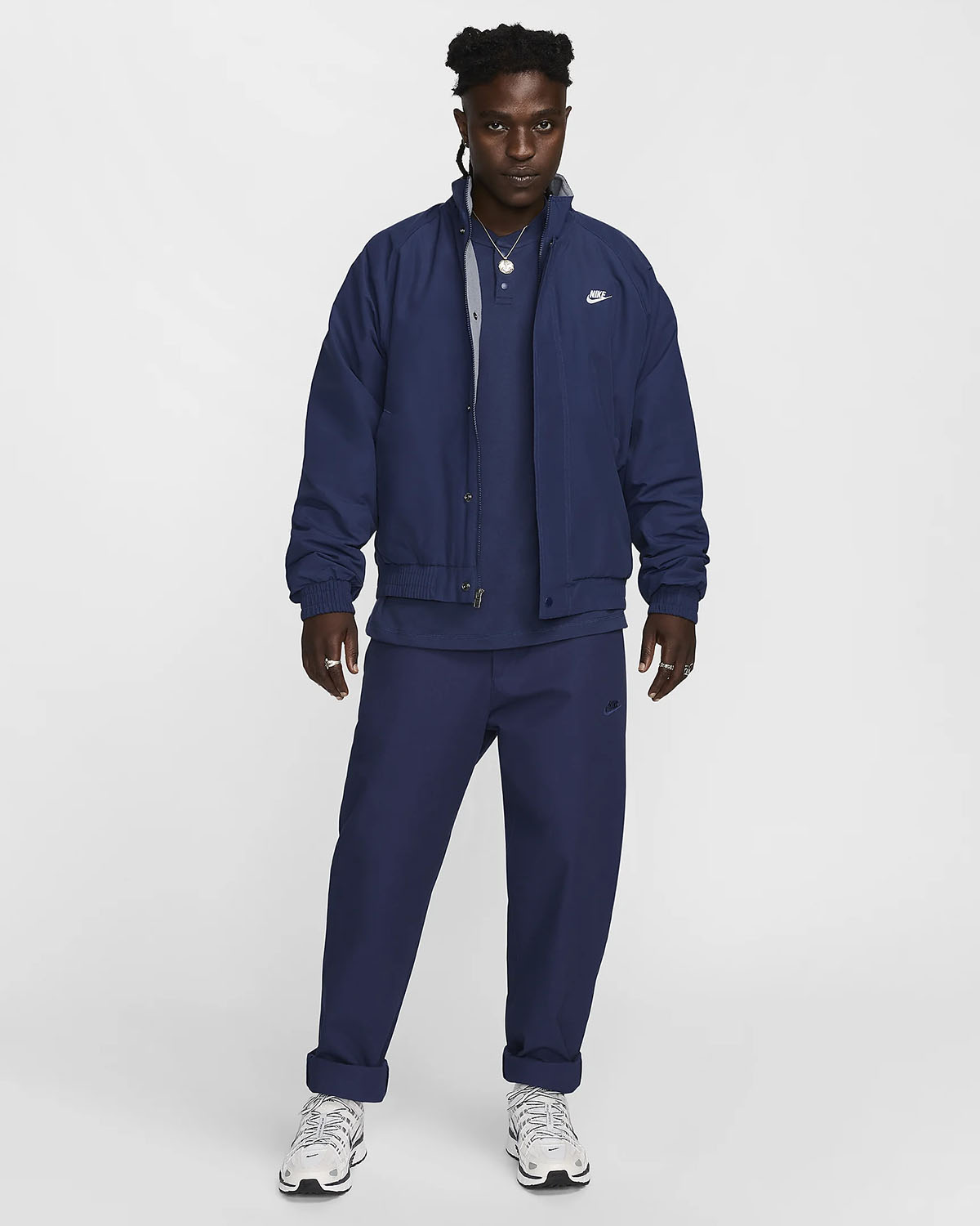 Nike Club Fleece Futura Jacket Midnight Navy