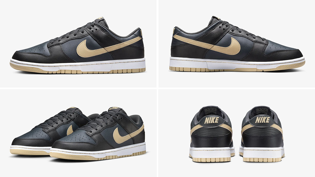 Nike Dunk Low Black Anthracite Sesame Sneakers