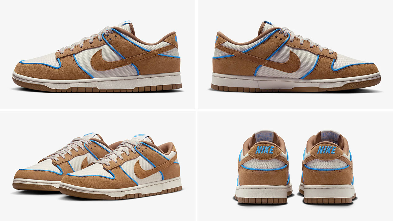 Nike Dunk Low Premium Light Orewood Brown Photo Blue Light British Tan Shoes