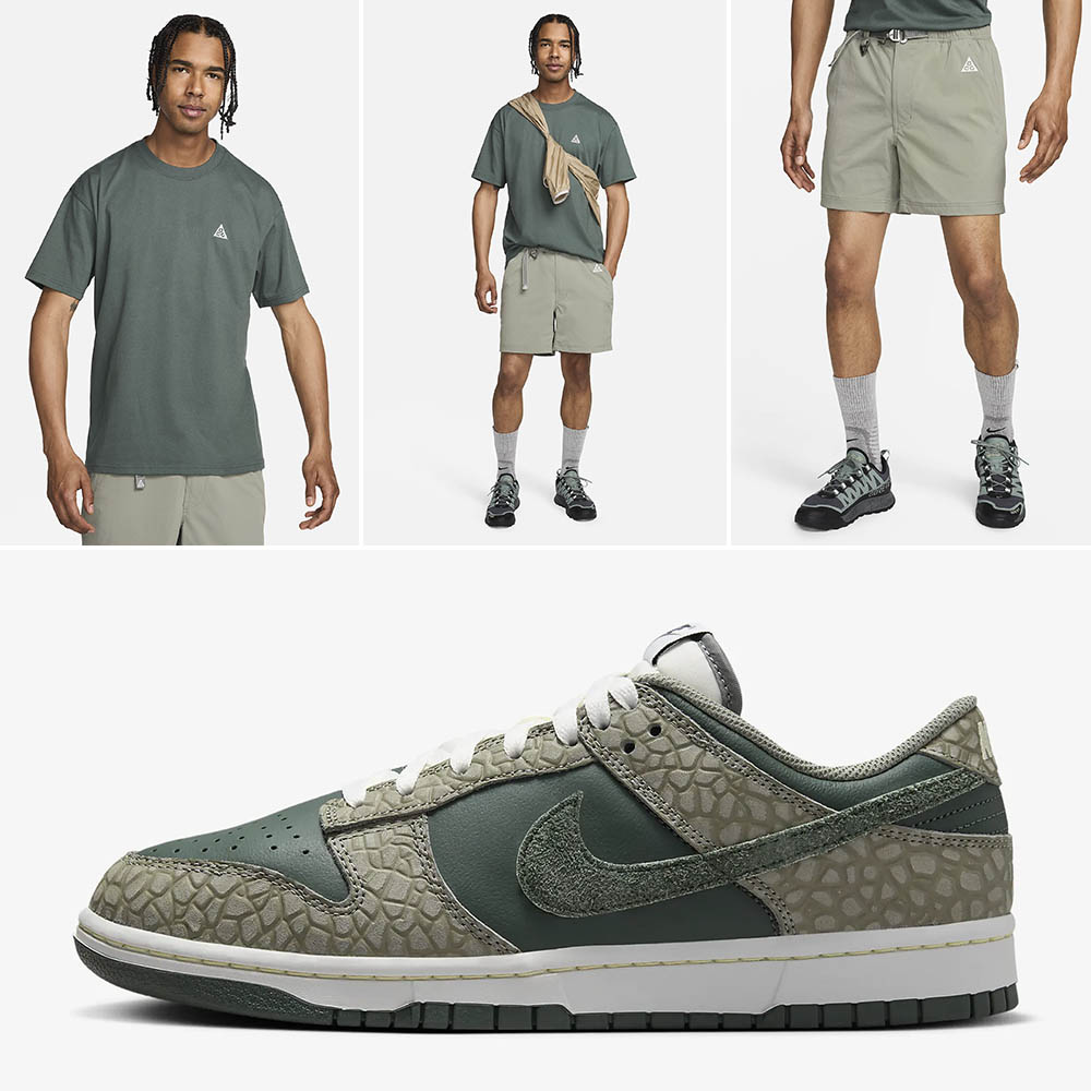 Nike Dunk Low Premium Urban Landscape Shirt Shorts Matching Outfit