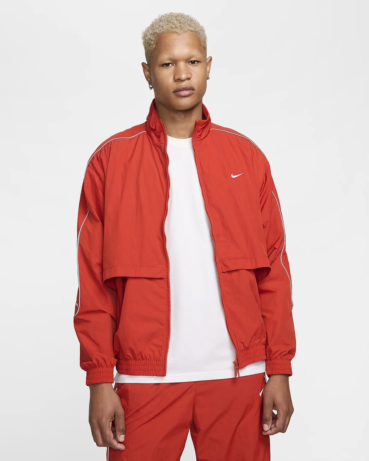 Nike Solo Swoosh Track Jacket Dragon Red